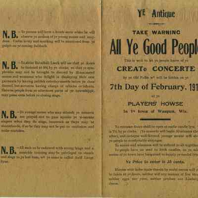 Philharmonic Club, Music Program, All Ye Good People