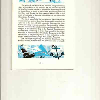 Booklet of Our Flag