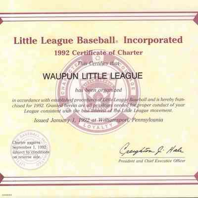 Charter, 1992 Little League