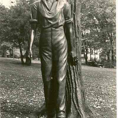 Postcard, Shaler, Lincoln Statue, Ripon College