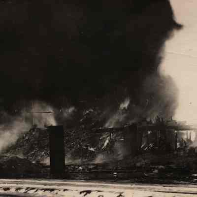 Postcard, Shaler Fire