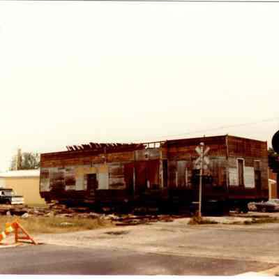 Moving & taking apart  Waupun Train Depot.