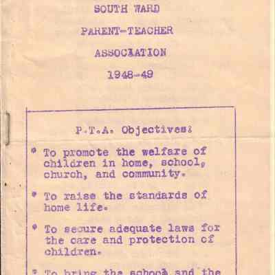Waupun South Ward Elementary Parent Teacher Association 1948-1949