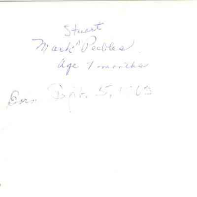 Mark Stuart Peeble-7 Mos.-Easter, 1964.