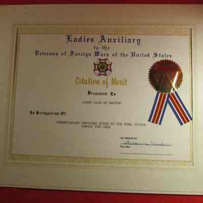 Certificate of Merit