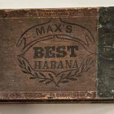 Cigar Box, Max's Best Habana, T. W. Maxson, Yankee Made