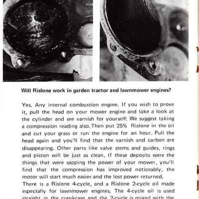 Booklet advertising Rislone products.