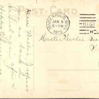Back side postcard