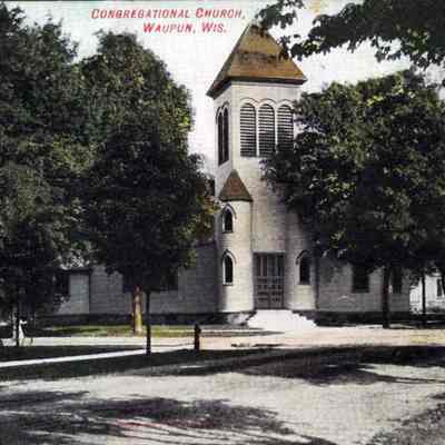 Postcard, Church, Congregational