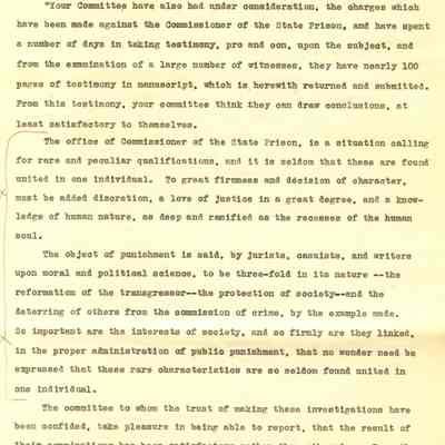 Brief History of the Wis State Prison