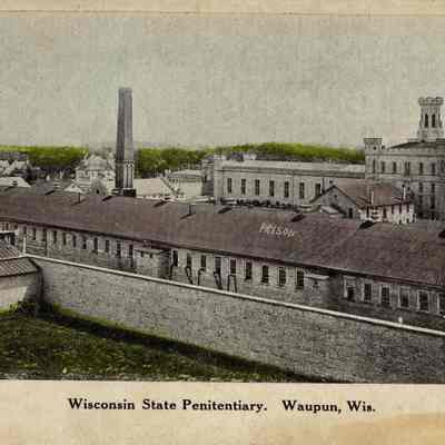 Postcard, Corrections, Wisconsin State Prison, Penitentiary