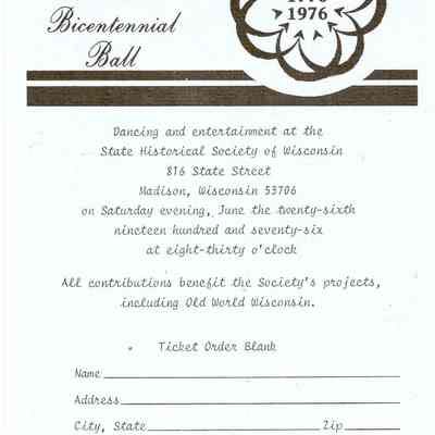 The Wisconsin Bicentennial Ball