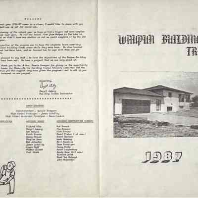 Waupun High School - Building Trades "House Project" (1987)