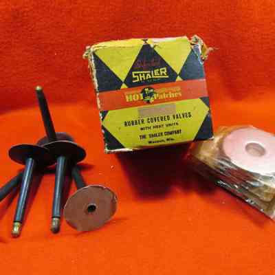 Shaler box of Rubber covered valves and patches