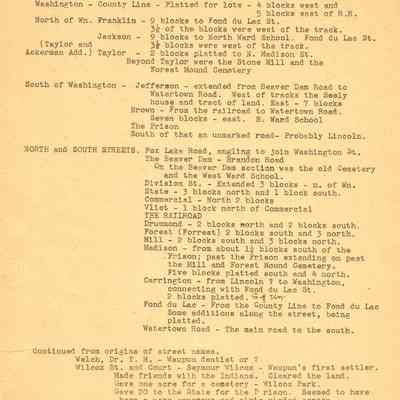 Page 2. Waupun Streets and roads 1878