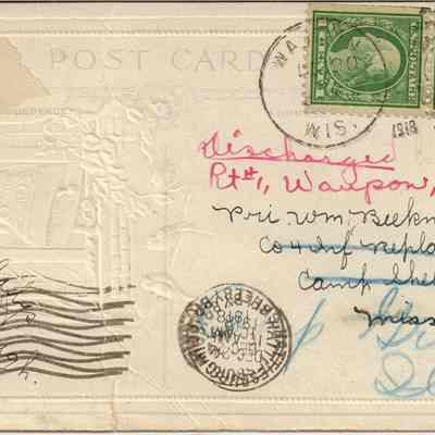 Back side of Beekman  postcard