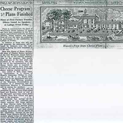 Hazen's First State Cheese Plant