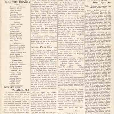 THE WAUBUNITE NEWS (FEB 11 1932) Waupun H.S newapaper