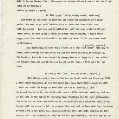 Histories, Incidents and Descriptions of Early Waupun
