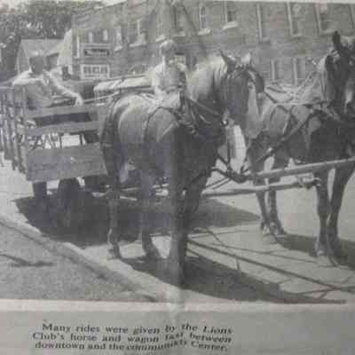 Lions Club Horse and Wagon Taxi