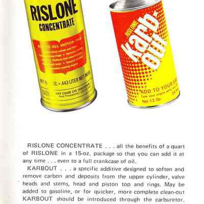 Booklet advertising Rislone products.