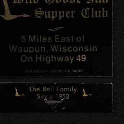 Matchbook, Wild Goose Inn Supper Club