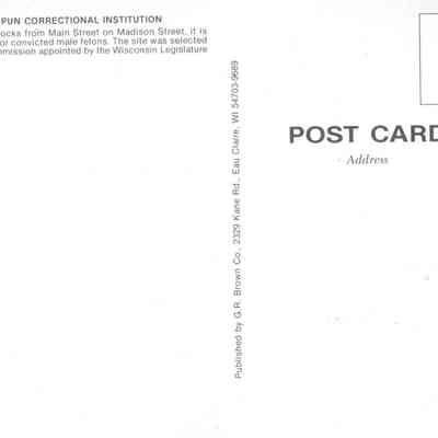 Postcard of Waupun Correctional Institution
