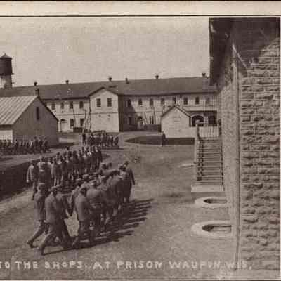 Postcard, Correction, Wisconsin State Prison,