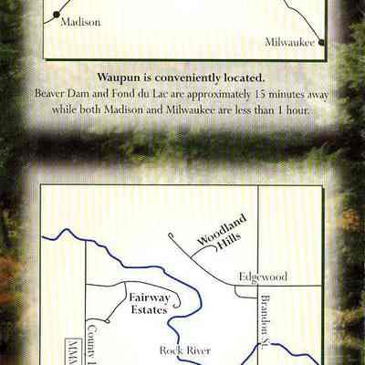 Ad for Fairway Estates and Woodland Hills in Waupun.