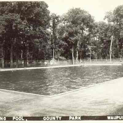 Postcard, Parks, Fond du Lac County Park Swimming Pool, #16