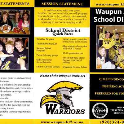 Brochure, Waupun Area School District