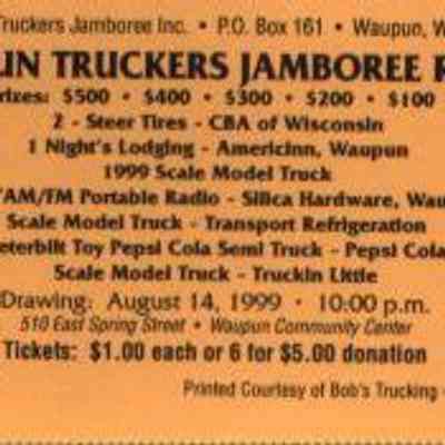 Raffle Ticket, Truckers Jamboree