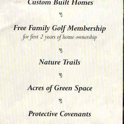 Ad for Fairway Estates and Woodland Hills in Waupun.