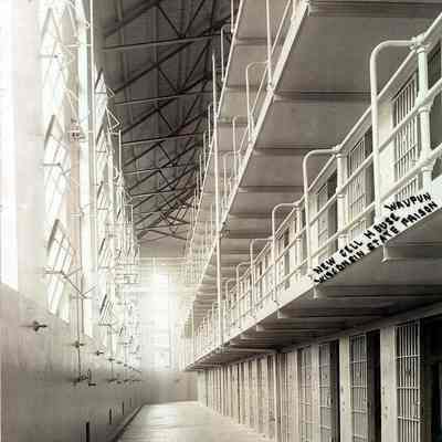 Postcard, Corrections, Wisconsin State Prison, New Cell House