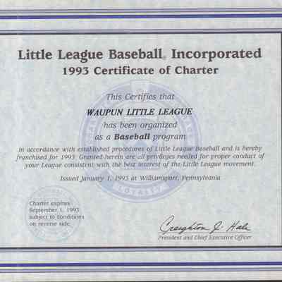 Charter, 1993 Little League