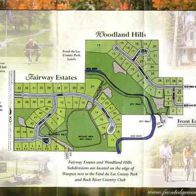 Ad for Fairway Estates and Woodland Hills in Waupun.