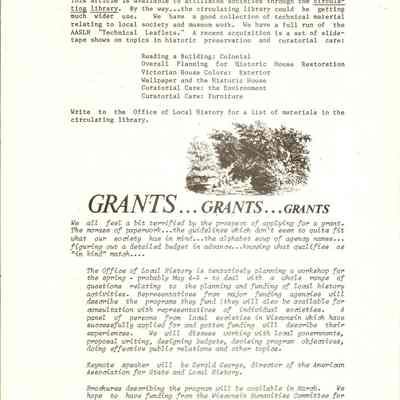 Grants, Grants, Grants