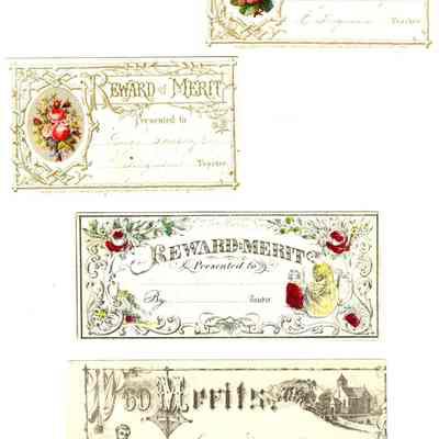 Reward of Merit cards - George Bancroft