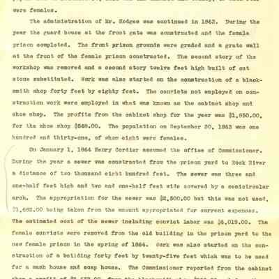 Brief History of Wis State Prison