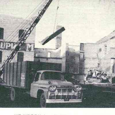 Waupun Brewery Co., Building Being Razed