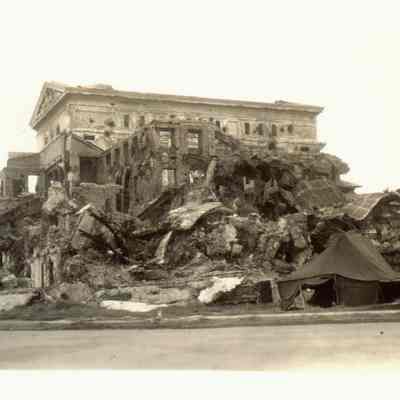 Building wreckage.