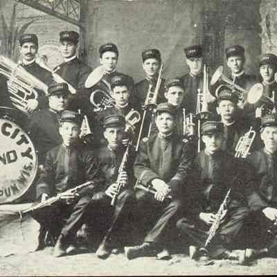 Postcard, Prison City Band, about 1912