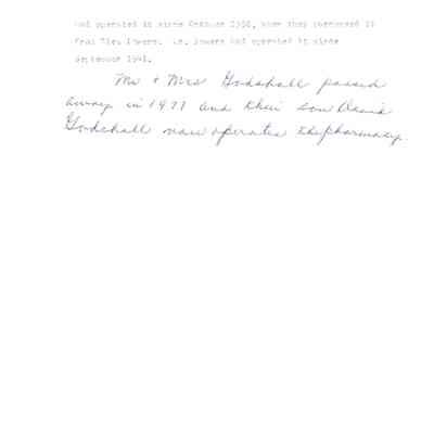 Godshall Pharmacy, cont'.