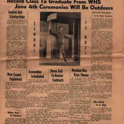 Newspaper, Waubunette, June 1, 1964