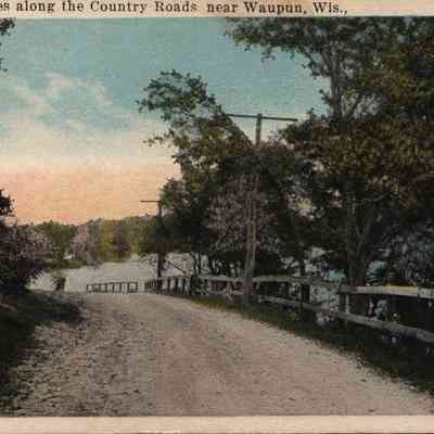 Postcard, River, Scenes Along the Country Roads
