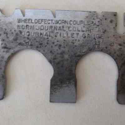 Railroad Wheel gage: Origformat: Other