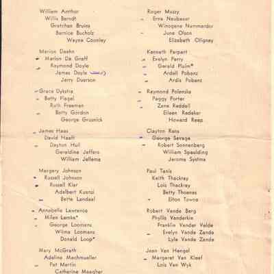 Waupun High School Class of 1944 (Commencement June 9 1944): Origformat: Other