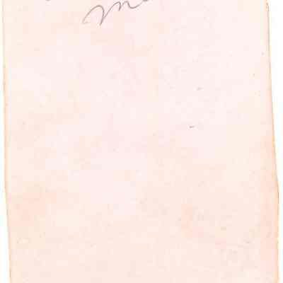 Back of photo of Lovila's mother