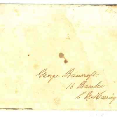 Back side of Reward of Merit for George Bancroft