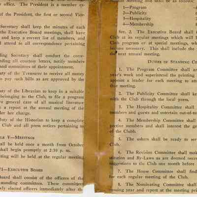 Constitution of Philharmonic Club